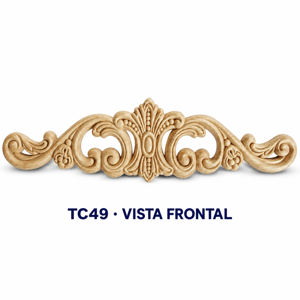 Kit de 4 Aplicaciones Decorativas de Madera modelo TC49