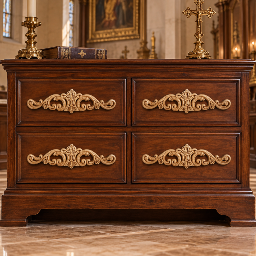 Kit de 4 Aplicaciones Decorativas de Madera modelo TC49