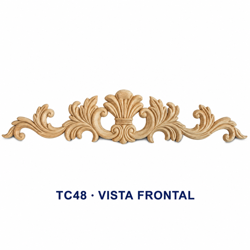 Kit de 2 Aplicaciones Decorativas de Madera modelo TC48