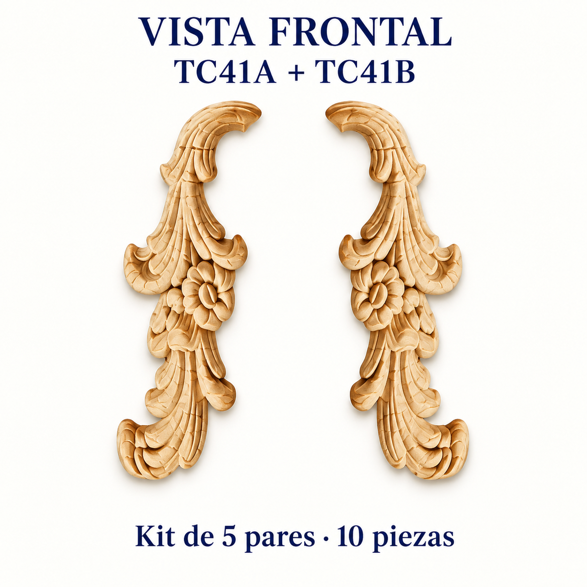 Kit de 5 pares de aplicaciones decorativas TC41