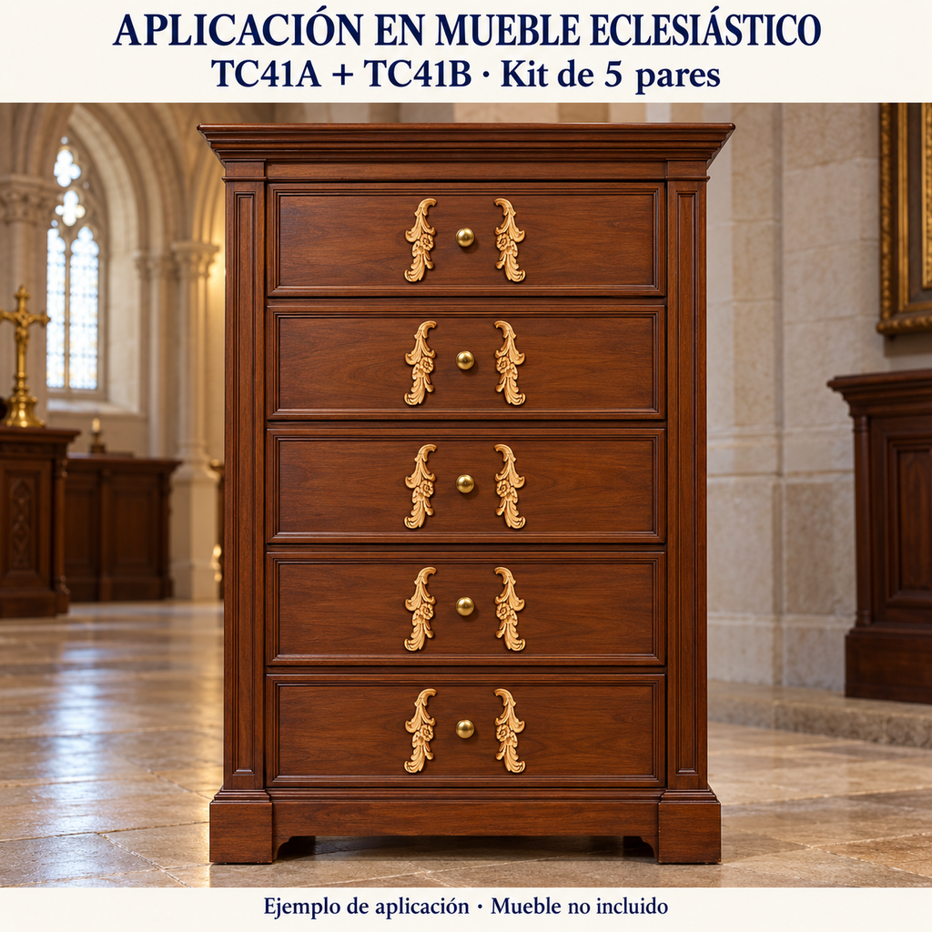 Kit de 5 pares de aplicaciones decorativas TC41