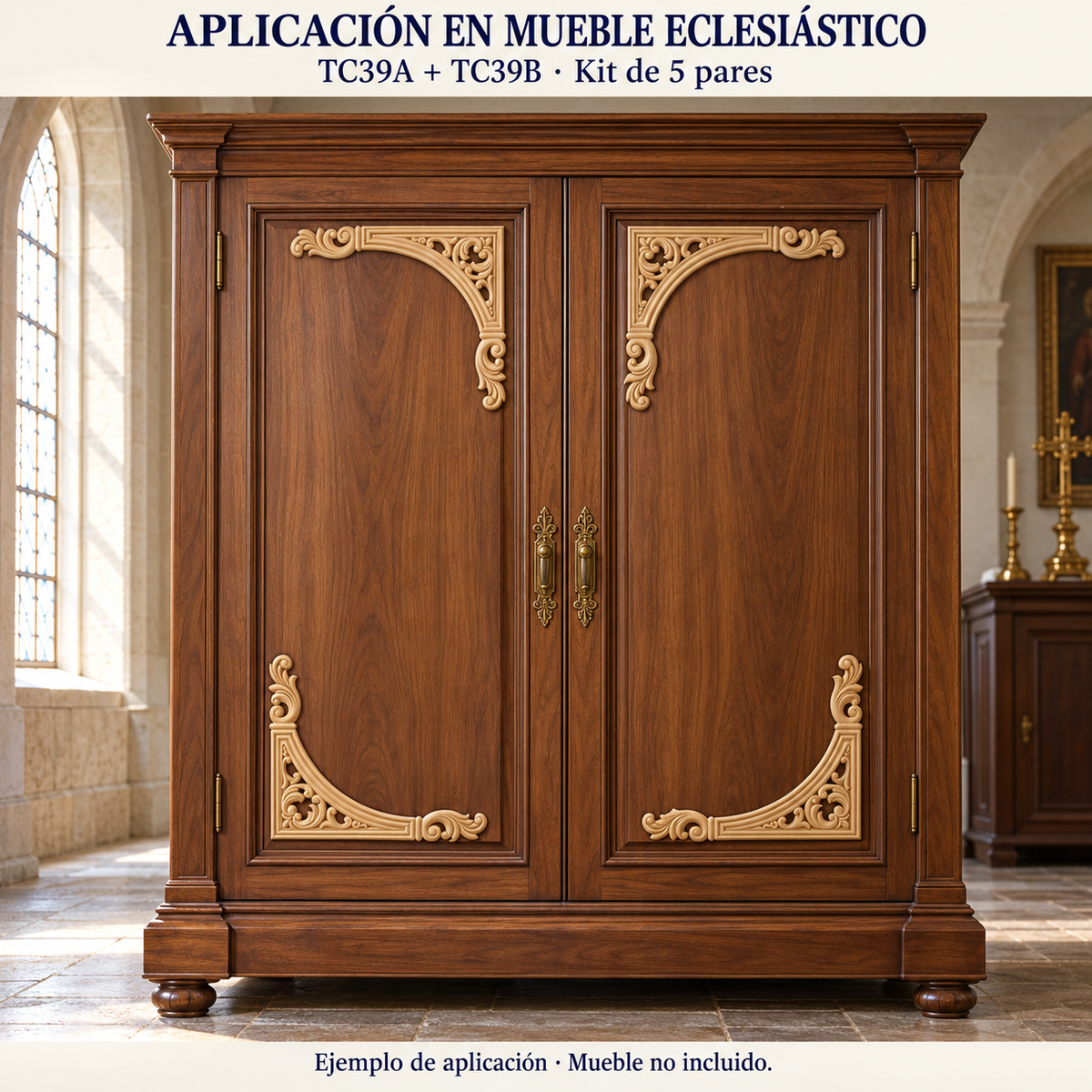 Kit de 5 pares de aplicaciones decorativas TC39