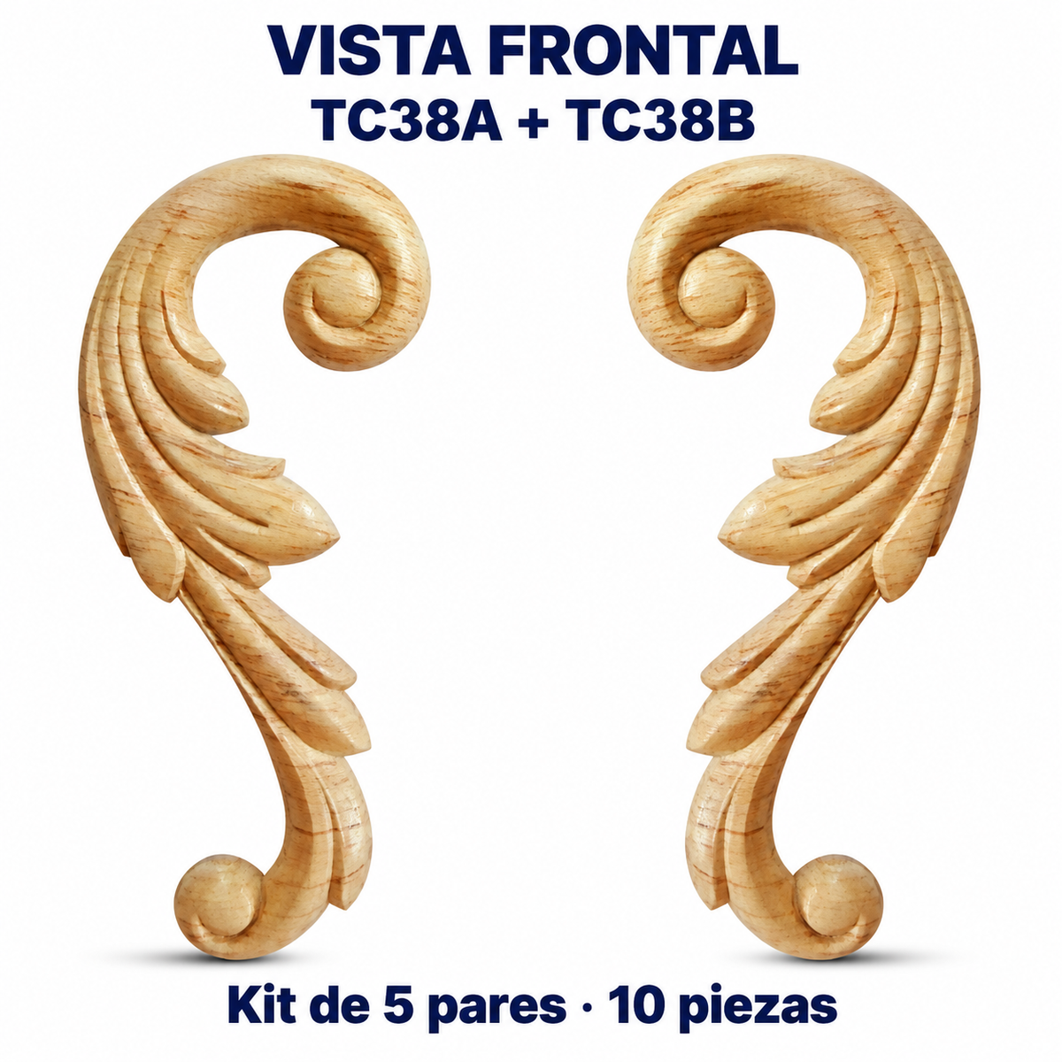 Kit de 5 pares de aplicaciones decorativas TC38
