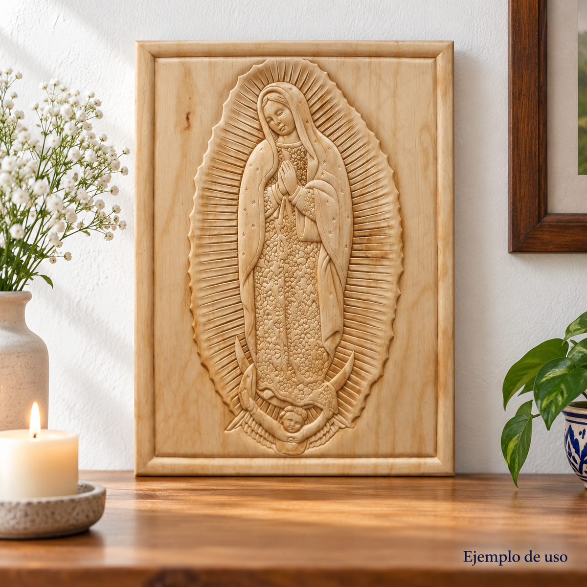 Figura Decorativa Virgen de Guadalupe