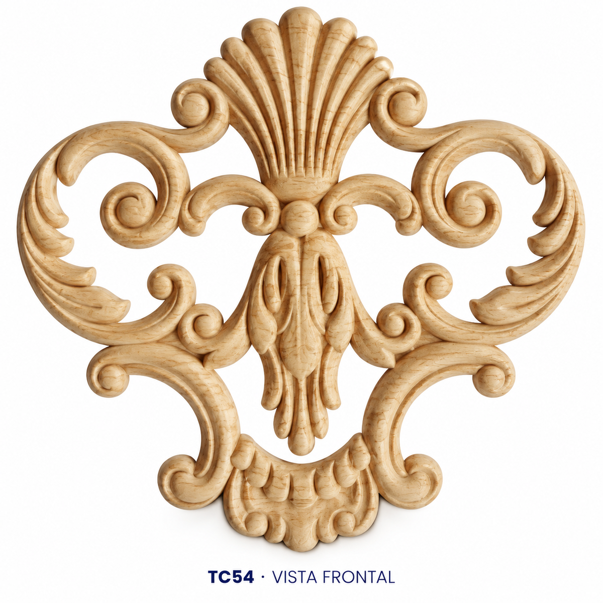 Kit de 5 Ornamentos Decorativos TC54 en Madera Natural