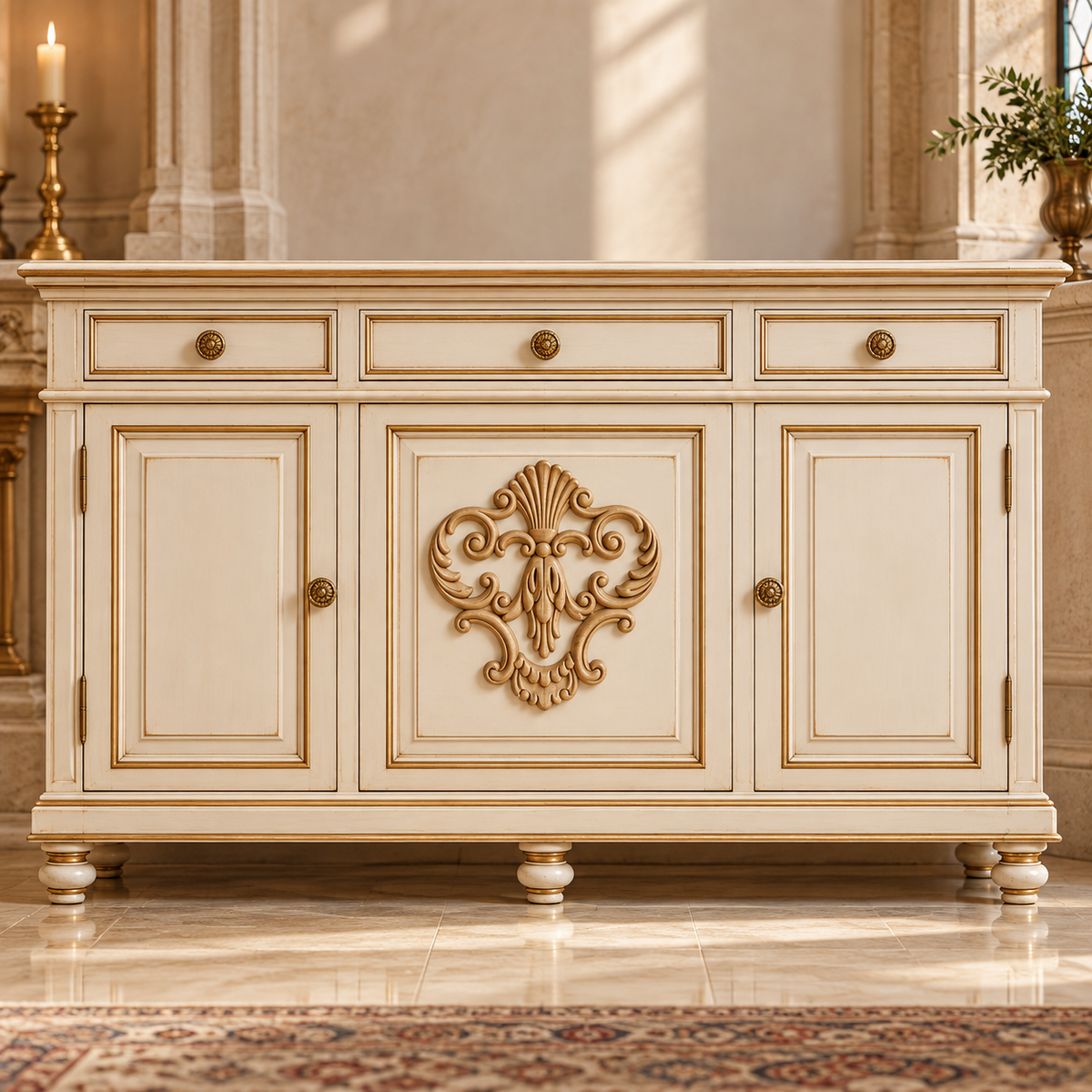 Kit de 5 Ornamentos Decorativos TC54 en Madera Natural