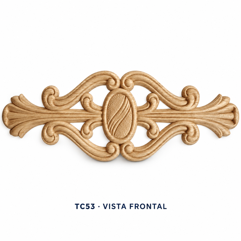 Kit de 3 piezas aplicación decorativa de madera TC53