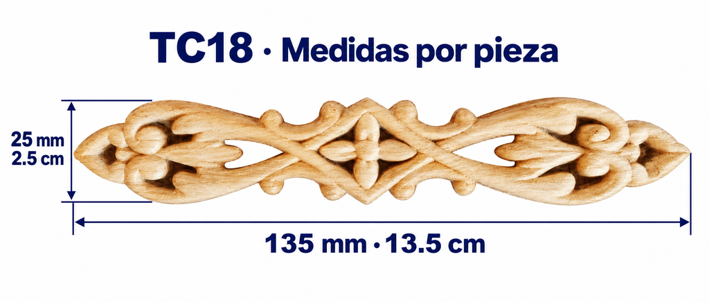 Kit de 15 Aplicaciones Decorativas TC18