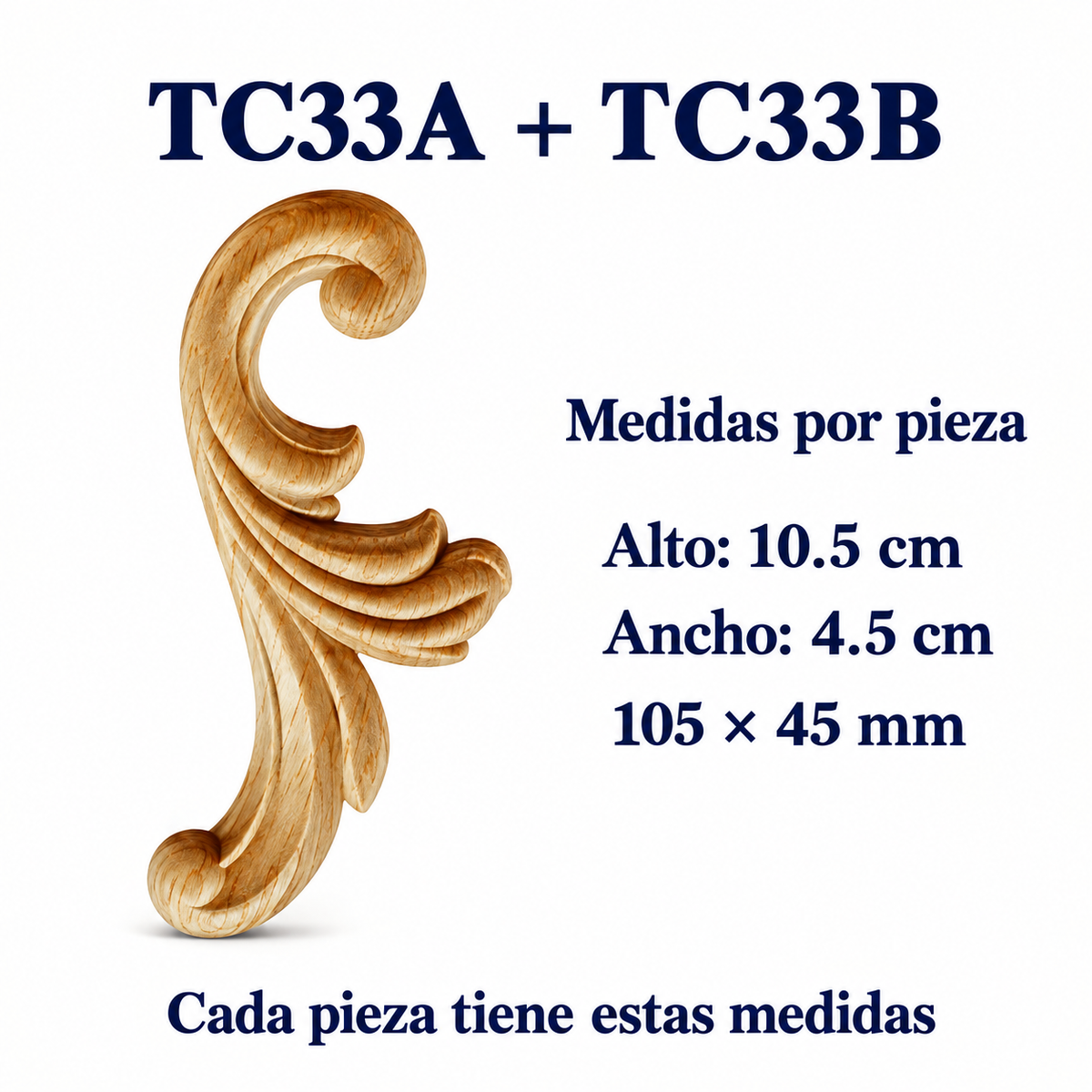 Kit de 5 pares de aplicaciones decorativas TC33