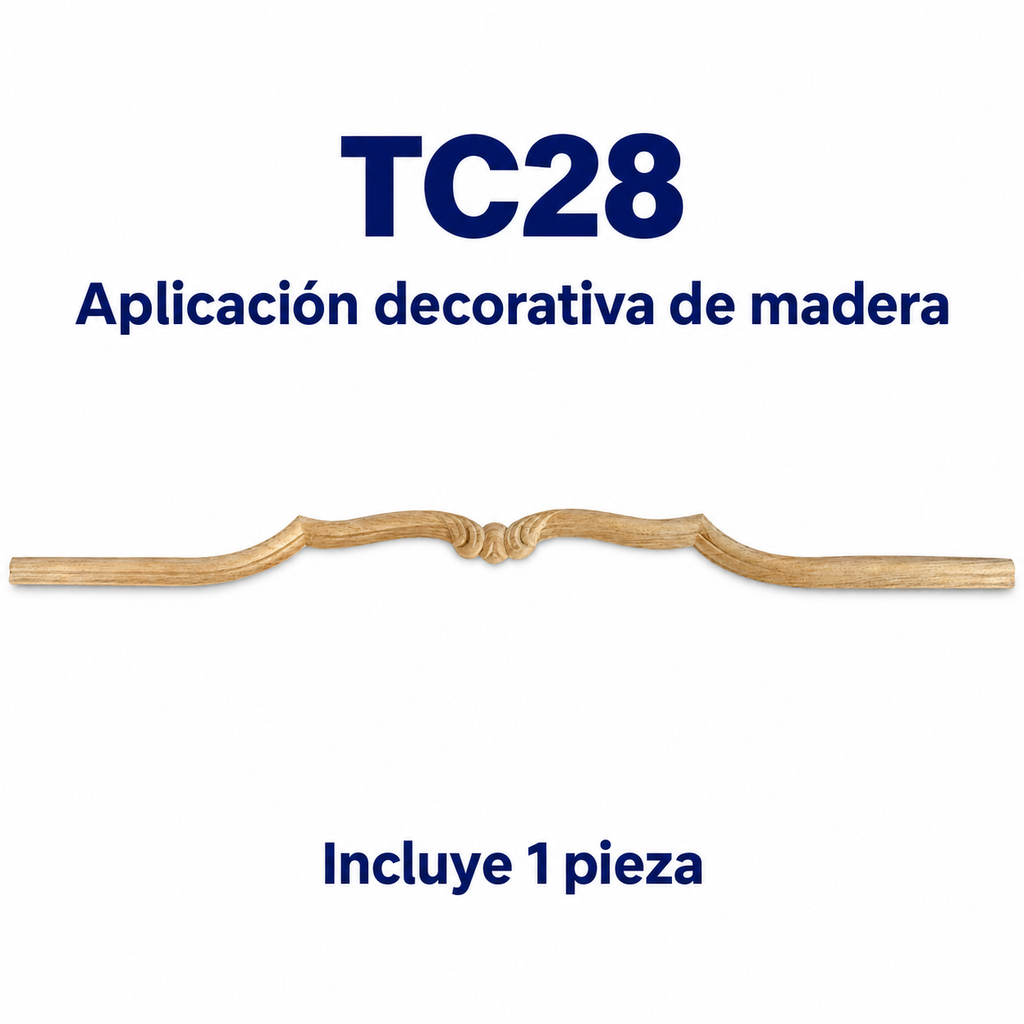Aplicación decorativa de madera TC28