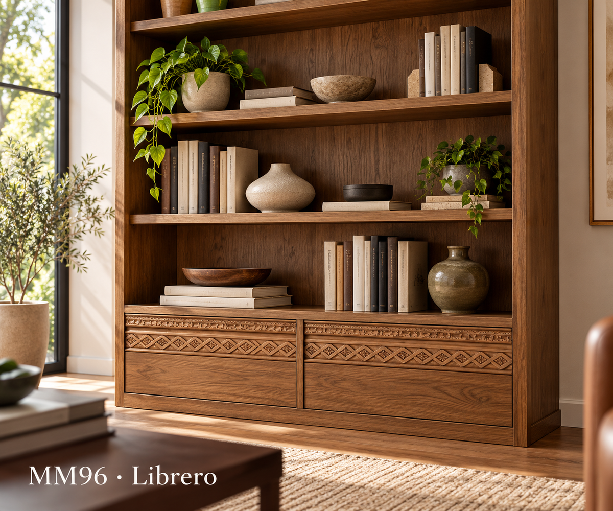 Moldura de madera grabada para mueble MM-96 – Kit de 4 piezas