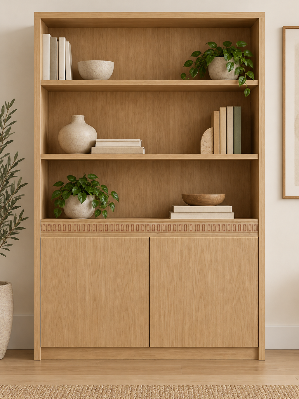 Moldura de madera grabada para mueble MM-53 – Kit de 4 piezas