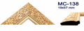 Moldura de madera grabada para marco MC138 – Kit de 4 piezas