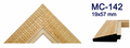 Moldura de madera grabada para marco MC142 – Kit de 4 piezas