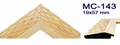 Moldura de madera grabada para marco MC143 – Kit de 4 piezas