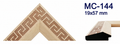 Moldura de madera grabada para marco MC144 – Kit de 4 piezas