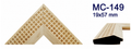 Moldura de madera grabada para marco MC149 – Kit de 4 piezas