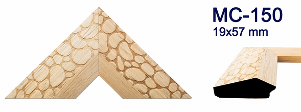 Moldura de madera grabada para marco MC150 – Kit de 4 piezas