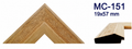 Moldura de madera grabada para marco MC151 – Kit de 4 piezas