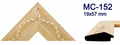 Moldura de madera grabada para marco MC152 – Kit de 4 piezas