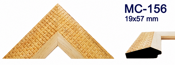 Moldura de madera grabada para marco MC156 – Kit de 4 piezas