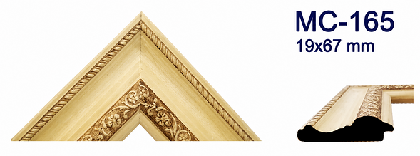 Moldura de madera grabada para marco MC165 – Kit de 4 piezas