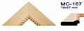 Moldura de madera grabada para marco MC167 – Kit de 4 piezas