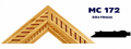 Moldura de madera grabada para marco MC172 – Kit de 4 piezas