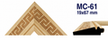 Moldura de madera grabada para marco MC61 – Kit de 4 piezas