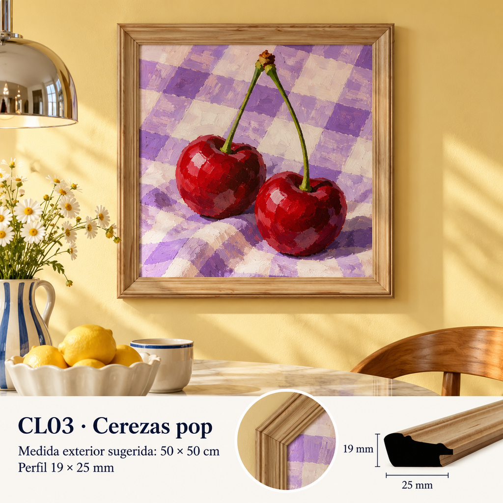 Moldura de madera lisa para marco CL03 – Kit de 4 piezas