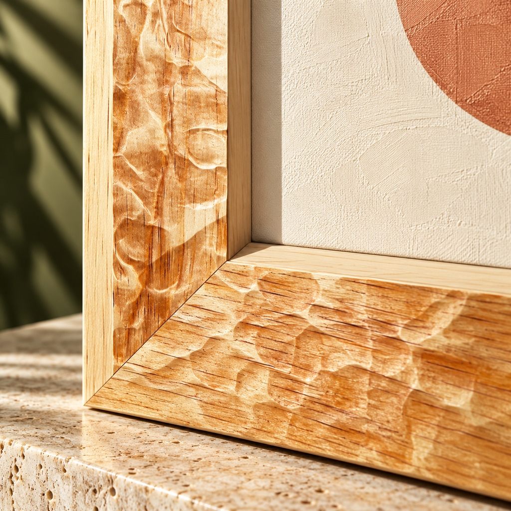 Moldura de madera grabada para marco MC127 – Kit de 4 piezas