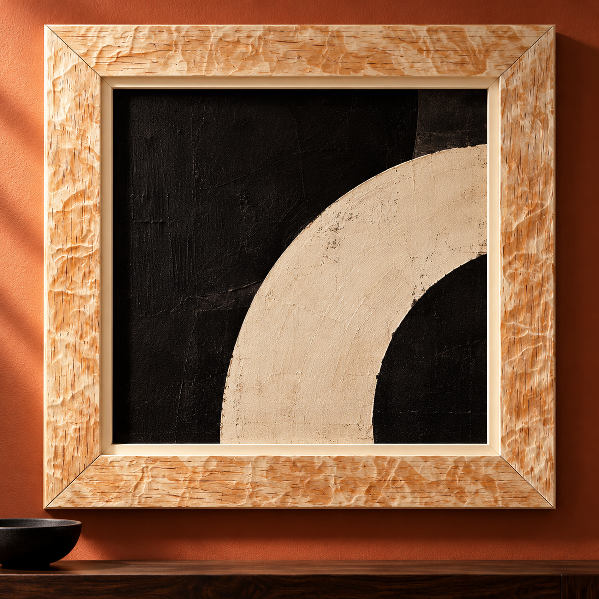 Moldura de madera grabada para marco MC127 – Kit de 4 piezas