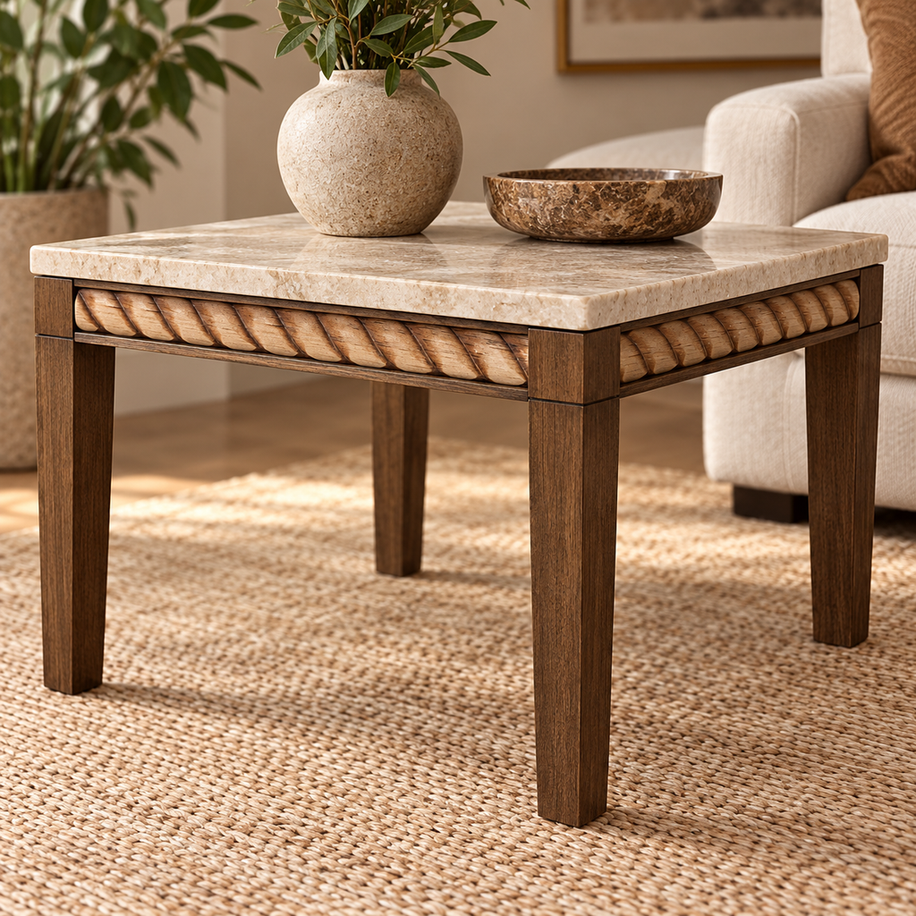 Moldura de madera grabada para mueble MM-118 – Kit de 4 piezas