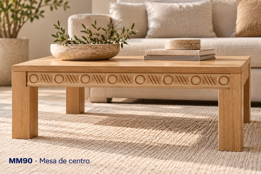 Moldura de madera grabada para mueble MM-90 – Kit de 4 piezas