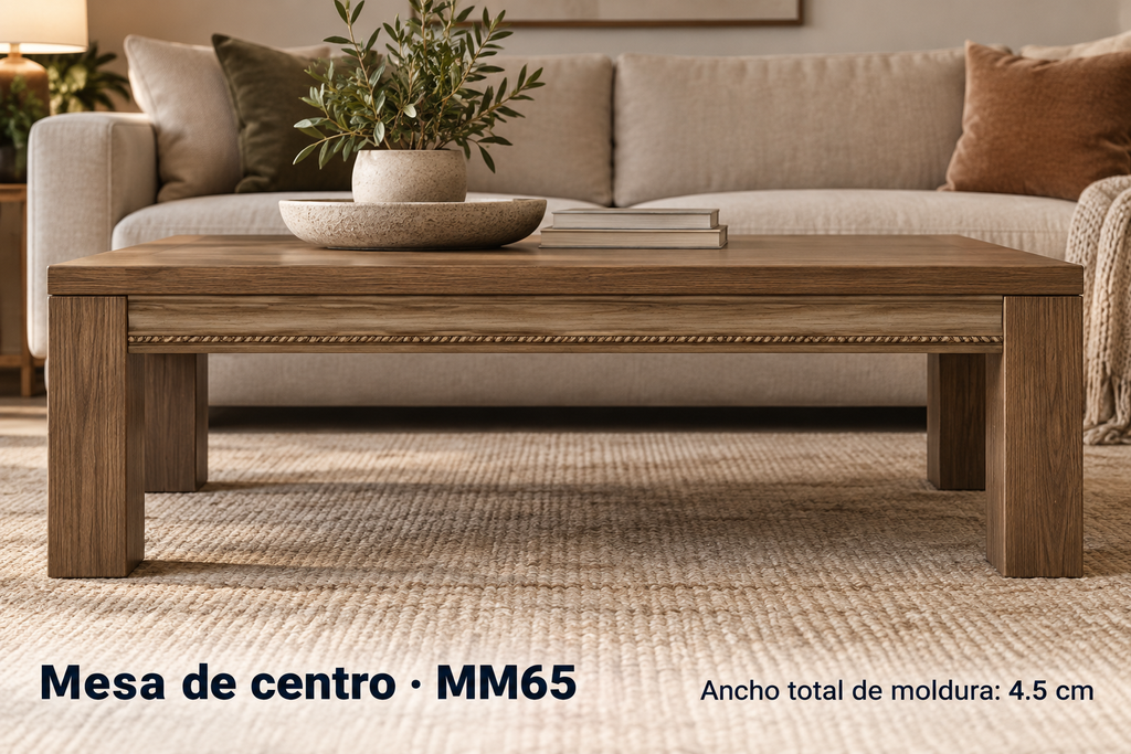 Moldura de madera grabada para mueble MM-65 – Kit de 4 piezas