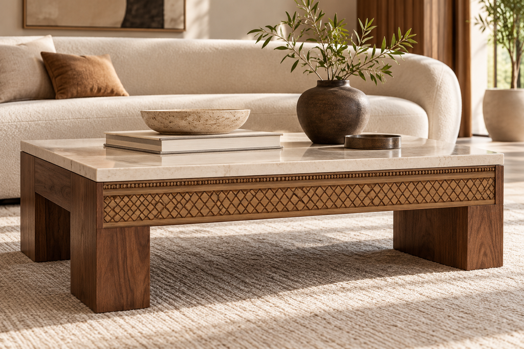 Moldura de madera grabada para mueble MM-135 – Kit de 4 piezas