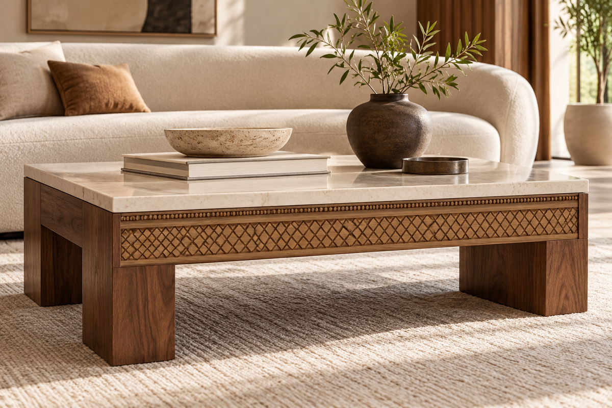 Moldura de madera grabada para mueble MM-135 – Kit de 4 piezas