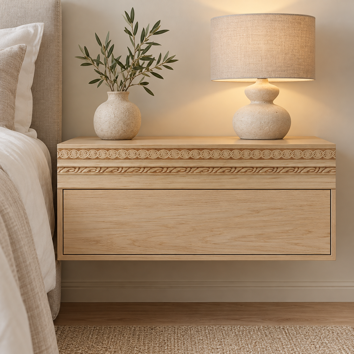 Moldura de madera grabada para mueble MM-72 – Kit de 4 piezas