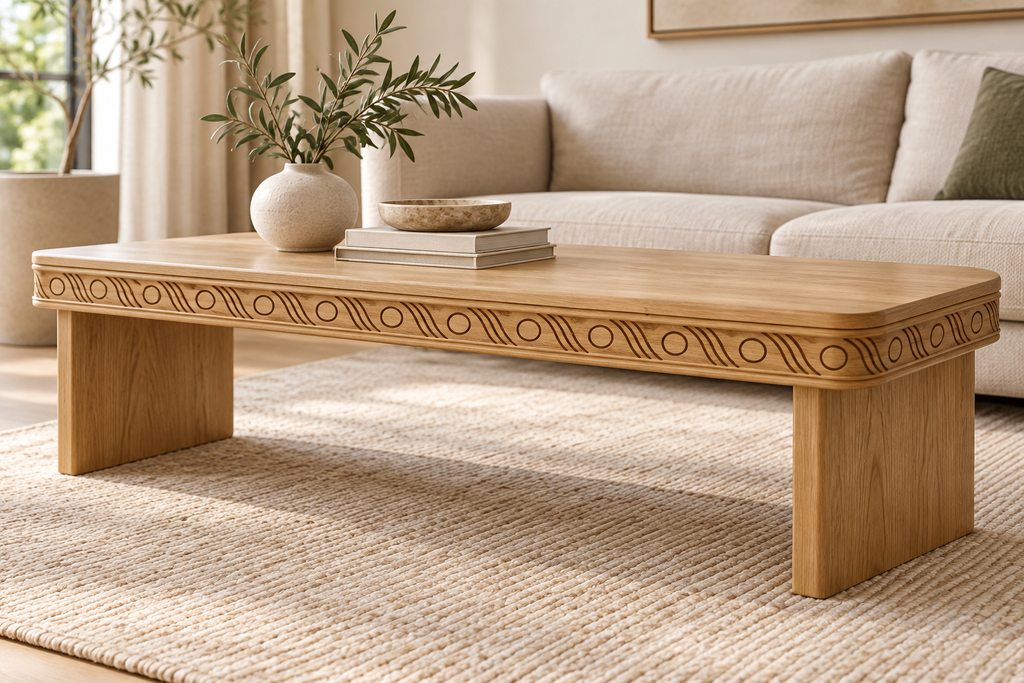 Moldura de madera grabada para mueble MM-52 – Kit de 4 piezas