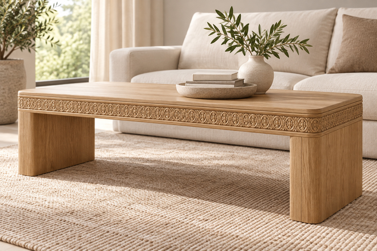 Moldura de madera grabada para mueble MM-58 –Kit de 4 piezas