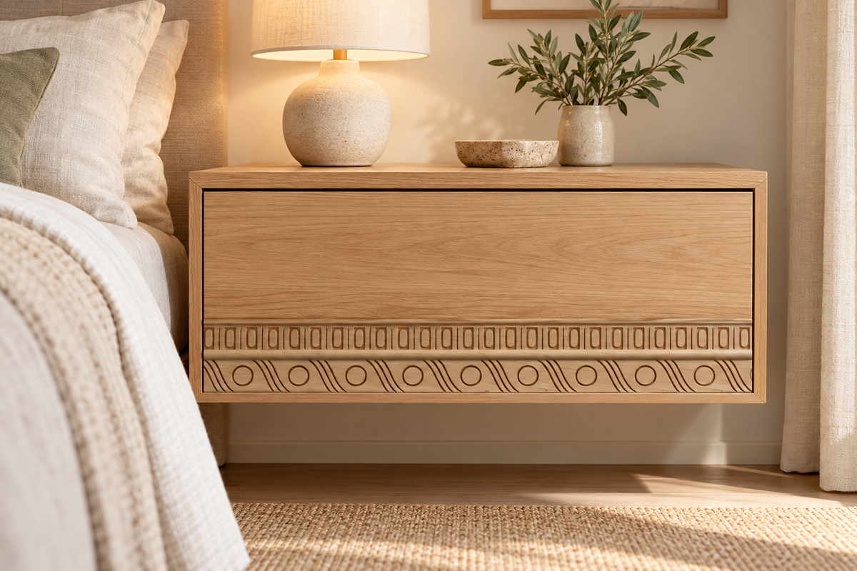Moldura de madera grabada para mueble MM-69 – Kit de 4 piezas