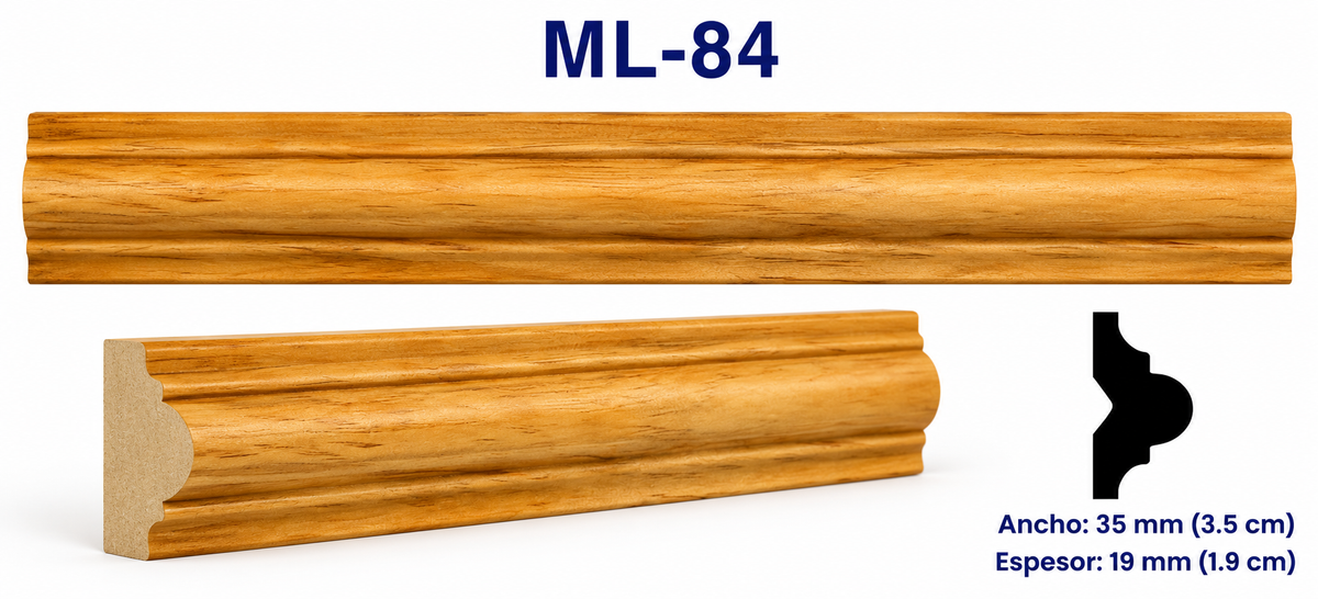 Kit de 4 piezas moldura lisa modelo ML-84