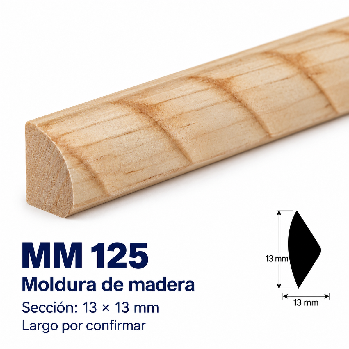 Moldura de madera grabada para mueble MM-125 – Kit de 4 piezas