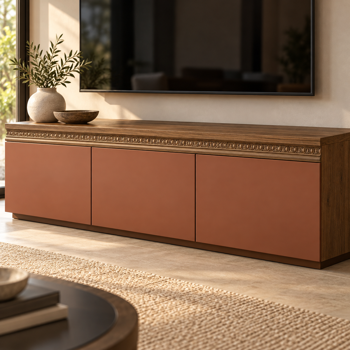 Moldura de madera grabada para mueble MM-88 – Kit de 4 piezas