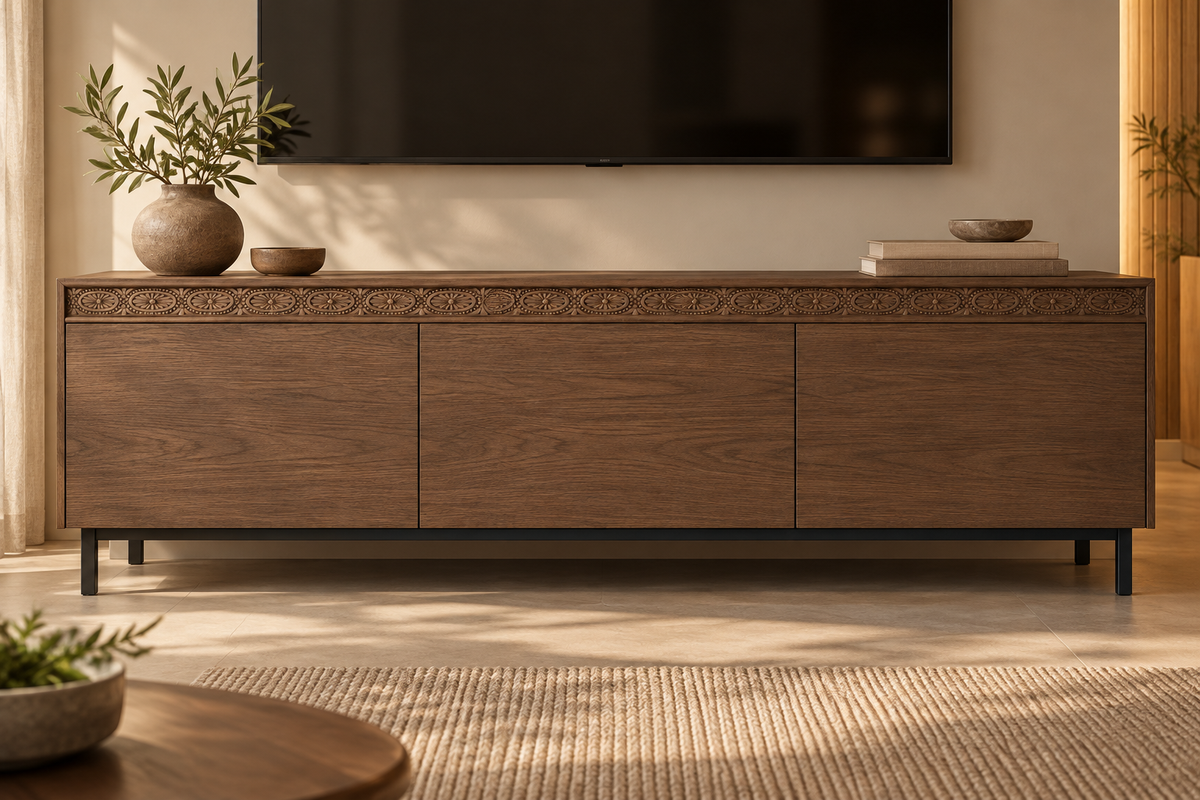 Moldura de madera grabada para mueble MM-55 – Kit de 4 piezas