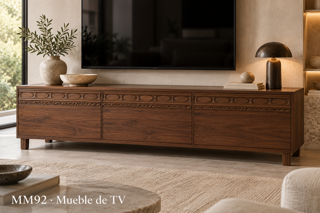 Moldura de madera grabada para mueble MM-92 – Kit de 4 piezas
