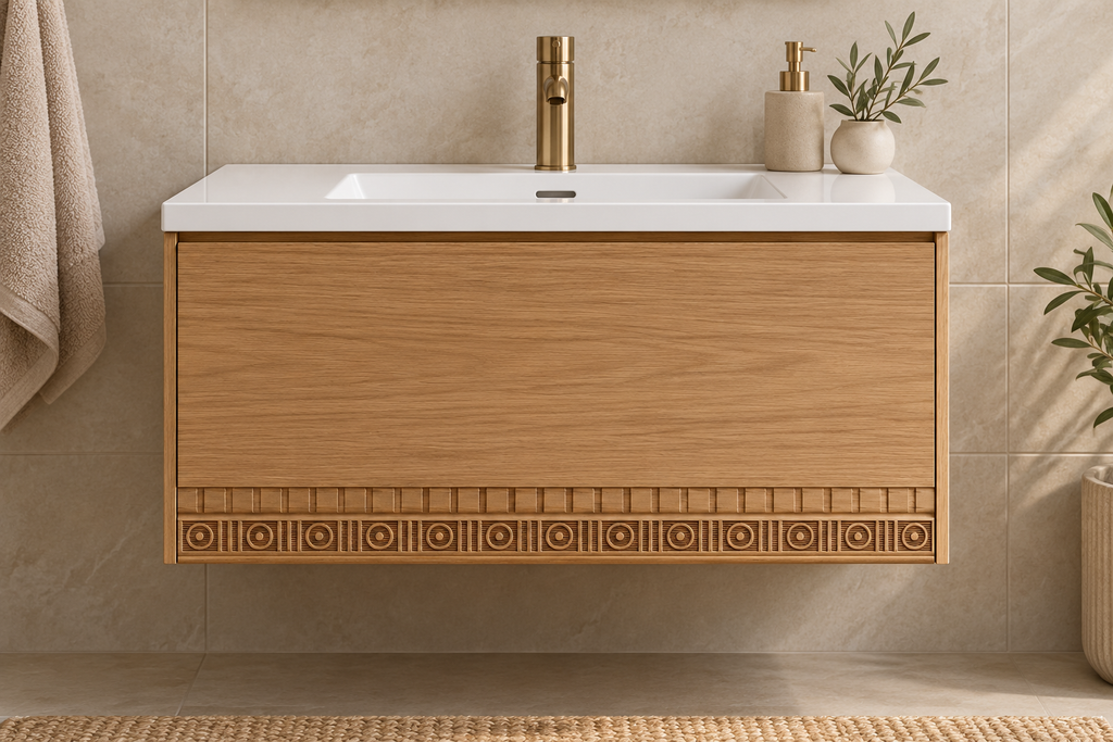 Moldura de madera grabada para mueble MM-70 – Kit de 4 piezas