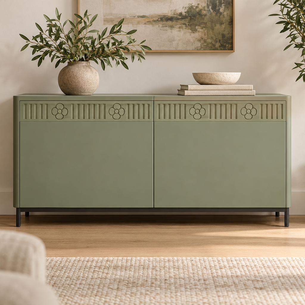 Moldura de madera grabada para mueble MM-73 – Kit de 4 piezas
