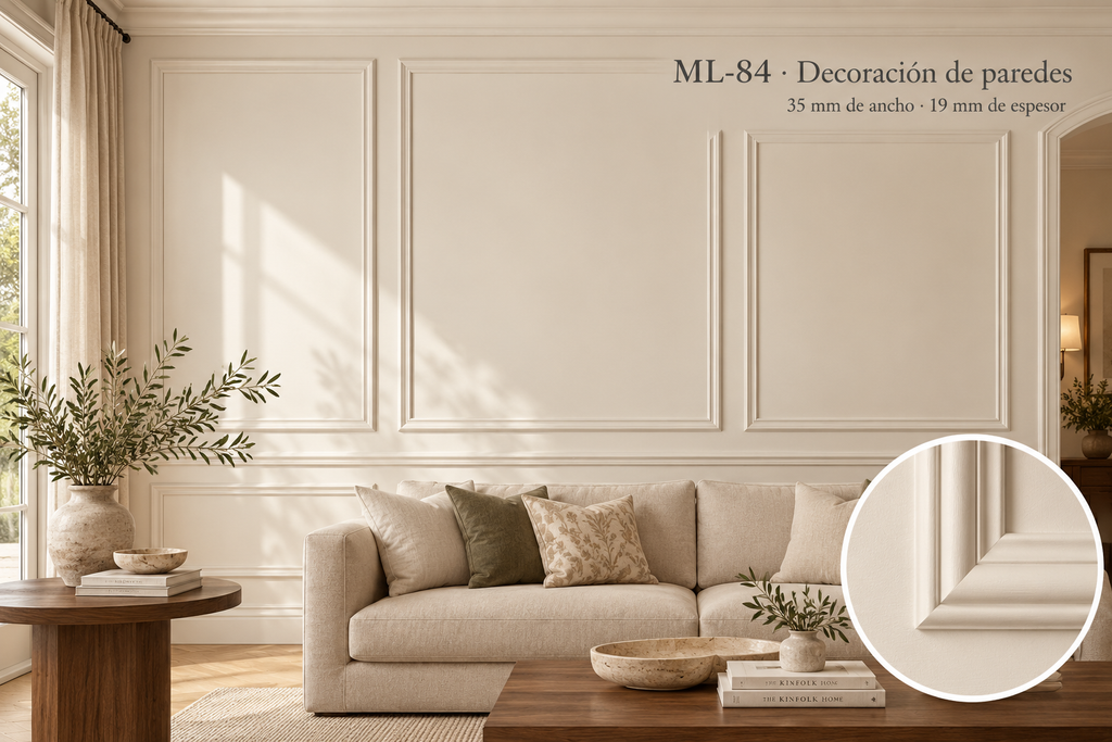 Kit de 4 piezas moldura lisa modelo ML-84