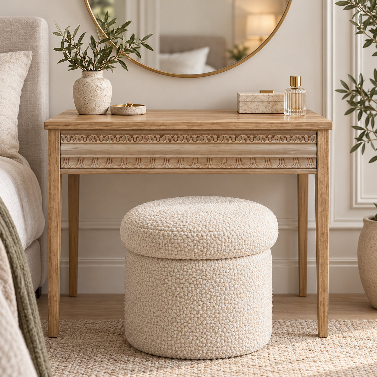Moldura de madera grabada para mueble MM-108 – Kit de 4 piezas